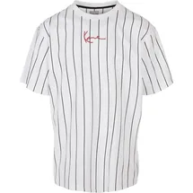 Karl Kani Small Signature Pinstripe Weiß L