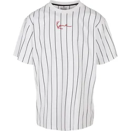 Karl Kani Small Signature Pinstripe Weiß L
