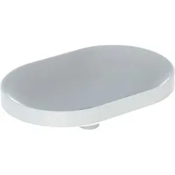 Geberit VariForm Einbauwaschtisch 500731012 60x40cm, ohne Hahnloch, Überlauf, elliptisch, weiß