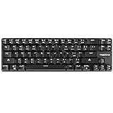 Qisan Mechanische Tastatur Gaming-Tastatur GATERON Brown Switch Verdrahtete hintergrundbeleuchtete mechanische Mini-Design (60%) 68 Tasten Tastatur Case Black Magicforce