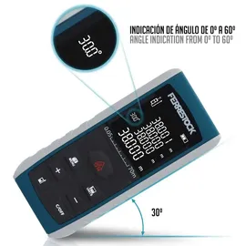 Ferrestock FSKLDM070 Laserentfernungsmesser bis zu 70 M Lasermessgerät - White / Blue - One Size