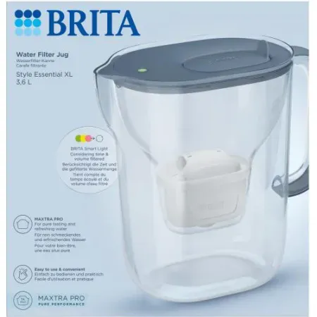 Brita Filterkanne Style Essential XL Stone Blue 1 Stück