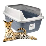 GarPet Katzentoilette XXL Blau
