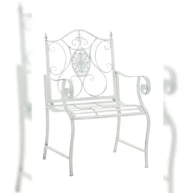 CLP Gartenstuhl Punjab Gartensessel 62 x 62 x 94 cm antik weiß 2 St.