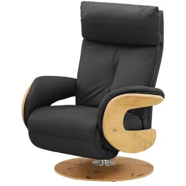 HIMOLLA Relaxsessel 7818 Leder 75 x 108 x 84 cm Schwarz elektrisch