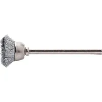 Lessmann Miniatur-Topfbürste Stahldraht 0,10 mm, Bürsten-⌀ 15 mm