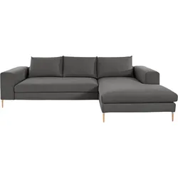 Polsterecke OTTO PRODUCTS "Finnja, L-Form", grau, B:277cm H:83cm T:170cm, Luxus-Microfaser: aus recycleten Textilien (100% PES), Sofas, XXL-Ecksofa