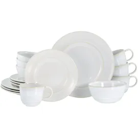 CreaTable Antique Kombiservice 16-tlg. offwhite für 4 Personen