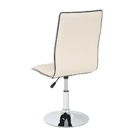 Mendler 2er-Set Esszimmerstuhl HWC-C41, Stuhl Küchenstuhl, höhenverstellbar drehbar, Kunstleder FSC®-zertifiziert ~ creme