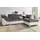 Collection AB Eckcouch Kunstleder 2-Sitzer Grau