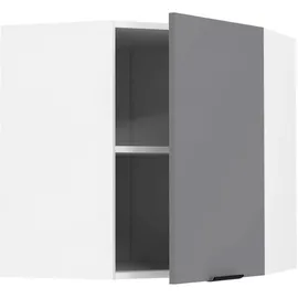 VCM Eckschrank Hängeschrank 57 x 57 x 60 cm Weiß