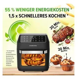 GOURMETmaxx Heißluft-Ofen 13606 12 l 1700W Schwarz