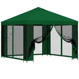 vidaXL Garten Pavillon 3 x 3 m inkl. 4 Seitenteile Grün