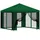 vidaXL Garten Pavillon 3 x 3 m inkl. 4 Seitenteile Grün