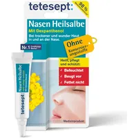 tetesept Nasen Wundsalbe I Für trockene & wunde Nasenhaut I Wund und Heilsalbe mit Dexpanthenol | Ideal bei Erkältung & Schnupfen I Heilt, pflegt und schützt | Nasensalbe für Kinder & Erwachsene | 5g