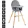 BabyGO Hochstuhl Skandi grey