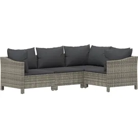 vidaXL Garten-Lounge-Set 8-tlg. grau