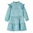 vidaXL Kinderkleid mit langen Ärmeln Blau 116