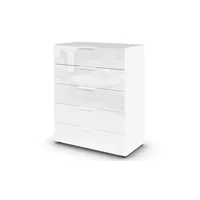 Möbel Kraft Kommode Flipp Glas Weiß