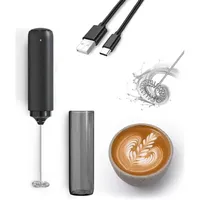 Elektrischer Milchaufschäumer, Mini-milchaufschäumer Mit Usb-aufladung Für Kaffee/latte/cappuccino/heiße Schokolade