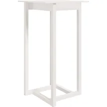 vidaXL Bartisch 60 x 60 x 110 cm Weiß