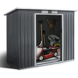 Costway Gartenhaus 2,28 x 1,09 m Schwarz