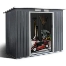 Costway Gartenhaus 2,28 x 1,09 m Schwarz