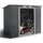 Costway Gartenhaus 2,28 x 1,09 m Schwarz