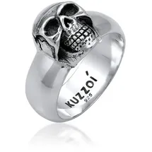 KUZZOI Ring Totenkopf 925Er