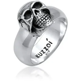 KUZZOI Ring Totenkopf 925Er