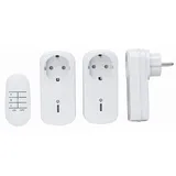 Kopp 292204018 Funksteckdosen-Set 3+1 IP20 weiß, 4 Stück