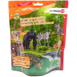 Schleich 10152270 - Wild Life - Überraschungstüte, 3 Wilde Tiere (Serie 4)