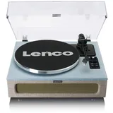 Lenco LS-440, Plattenspieler Blau,