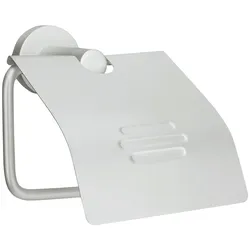 Toilettenpapierhalter KLEINE WOLKE "Apollo", grau (aluminiumfarben), B:12,5cm H:16,0cm L:7,5cm, Aluminium, Toilettenpapierhalter, Aluminium