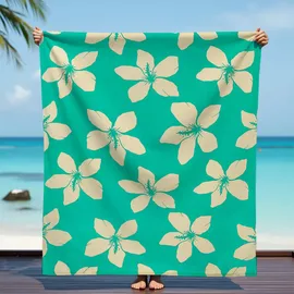 Le Comptoir de la Plage Alyzee Strandtuch 140 x 170 cm blau