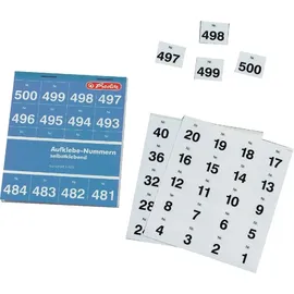 Herlitz Aufklebenummern 1-500