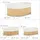 Relaxdays Regalkorb Set Bambus oval, 3 runde Aufbewahrungsboxen 12,5 x 32 x 22 cm braun