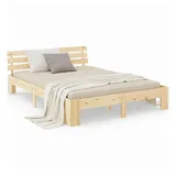 Homestyle4u Holzbett 160 x 200 cm Braun