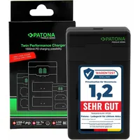 PATONA Premium Twin Performance PD Ladegerät für Nikon EN-EL15 USB-C Kabel