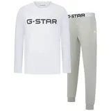 G-Star Pyjama in Weiß/Grau | Gr.: XXL