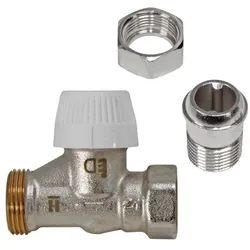 Buderus Thermostatventil Unterteil TVV D15, M30 x 1,5 mm Durchgangsform 1/2 Zoll