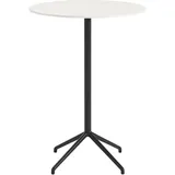 Muuto Still Cafe Stehtisch, Ø 75 cm, weiß nanolaminat / schwarz