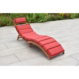 Merxx Ipanema Sonnenliege 96 x 54 x 30 cm Rot/Beige
