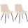 Home Deluxe Polsterstuhl IKALO Cord creme 2er Set