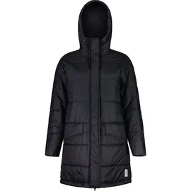 maloja Wintermantel FossanM Urban Puffer Coat (PrimaLoft® BIO133, winddicht) schwarz Damen