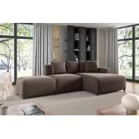 Fun Möbel Ecksofa Designersofa MEGAN XS inkl. Hocker Stoff