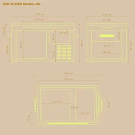 Plug-in Festivals IceCube DUAL Kompressor Kühlbox 40 l