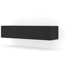 BIM Furniture Bingo TV-Lowboard 30 cm x 40 cm x 140 cm Schwarz/MDF, Spanplatte
