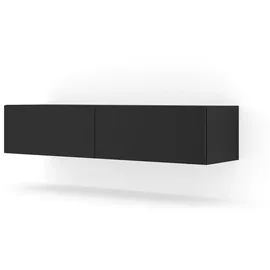 BIM Furniture Bingo TV-Lowboard 30 cm x 40 cm x 140 cm Schwarz/MDF, Spanplatte