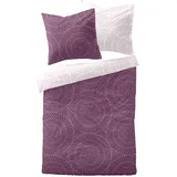 Traumschlaf Feinbiber Kreise Lila 240 x 220 cm + 2 x 80 x 80 cm